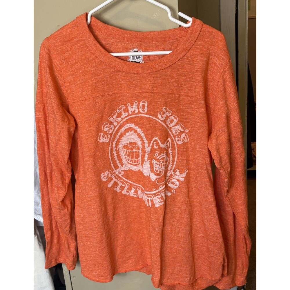 Eskimo Joe’s Stillwater OK Long Sleeve T-Shirt Orange Heather XL Oklahoma State